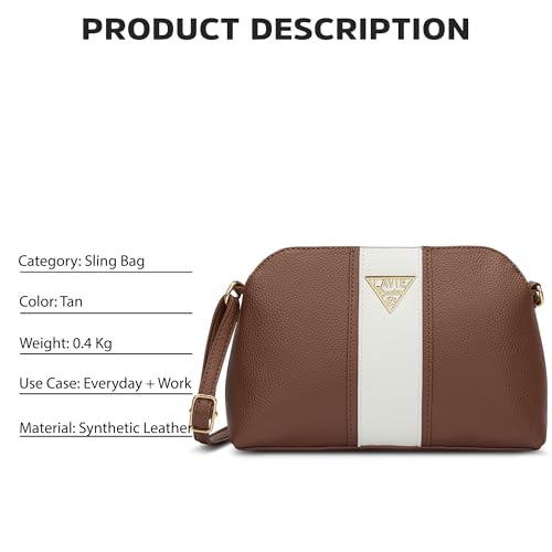 Image of Lavie Signature Women's Mono Georgia Crossbody Sling Bag | Ladies Purse Handbag | Gift For Women