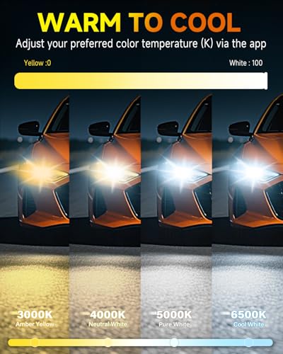 image for Termitor Smart H4 Light Bulb, Max 100000LM 1500% Super Brighter, App-C
