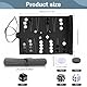 Backgammon Spiel Set, Klassisches Backgammon Set für Erwachsene Brettspiel mit Hochwertiger Ledertasche Tragbares und Reise-Backgammon-Set, Backgammon Set 2 Spieler