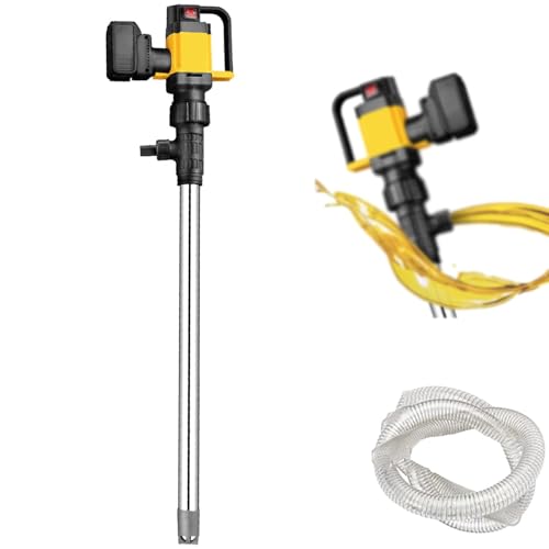 GmhXylophyte High-Flow Portable Liquid Transfer Pump - 60-80l/Min for Diesel, Kerosene, Viscous Fluids - Stainlesssteelpipe, Efficient Fuel Transfer Solution