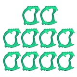 Cobee Halloween Glowing Vampire Teeth, 10 Pcs Fake Vampire Fangs Glow in The Dark Halloween Vampire Teeth Fangs for Trick or Treat Halloween Cosplay Party Props Green