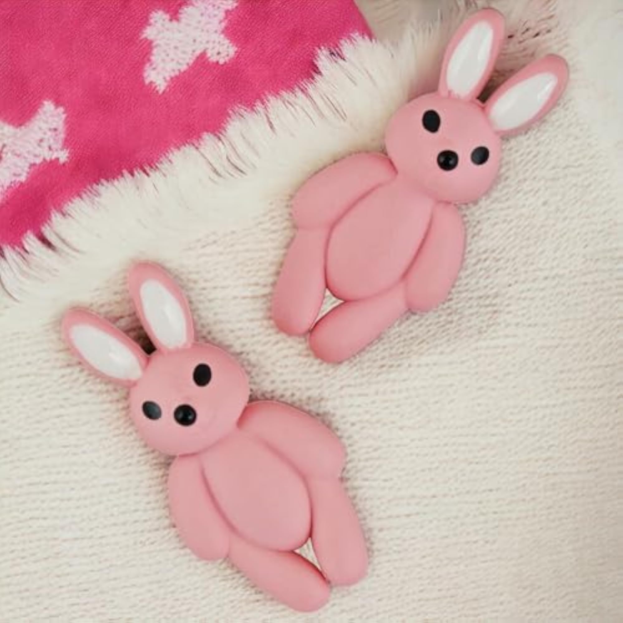 Cute Rabbit Teddy Bear Stud Earrings