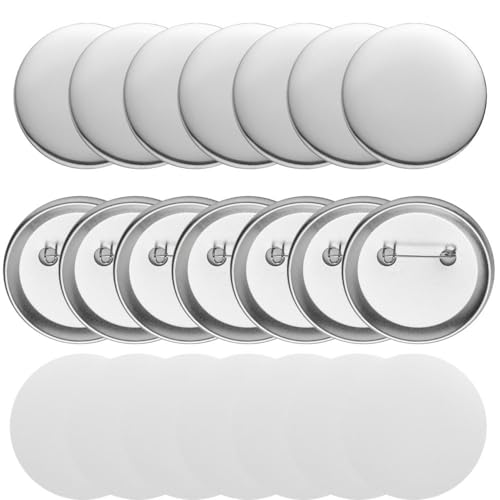200 Sets 2.25 Inch Button Making Supplies - 58mm Button Supplies for Button Maker Machine, Pin Making Kit, Badge Maker, Button Press Supplies, Button Maker Blanks