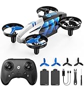 Holy Stone HS210T Drones for Kids, 2 IN1 MINI Indoor Drone with Land & Fly Mode, Four Posture Def...