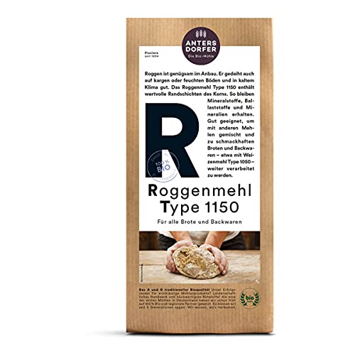 Antersdorfer - Roggenmehl Type 1150 bio - 1 kg - 6er Pack Cover