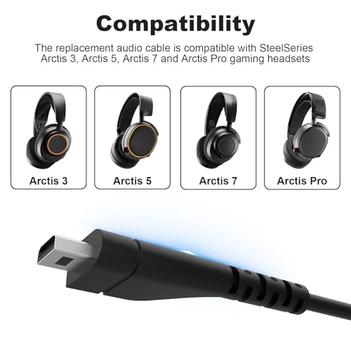 Cable audio 3.5mm para SteelSeries Arctis 3 1.5 m miniatura 2