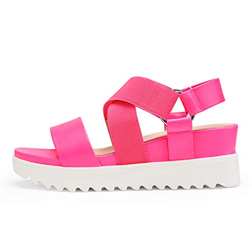 Image of DREAM PAIRS Women's Open Toe Ankle Strap Platform Wedge Sandals