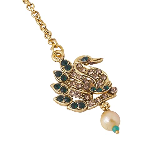 Image of Yellow Chimes Jewellery Set for Women and Girls Beads Necklace Set for Women | Gold Plated Charm Drop Beads Beaded Pearl Drop Necklace Set | Birthday Gift for girls and women Anniversary Gift for Wife