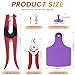 100 Pieces Blank Cow Ear Tags with Animal Ear Tag Applicator and Tag Remover Pliers TPU Precision Livestock Ear Tags Animal Identification for Cattle Cow Pig Goat Horse（Purple）