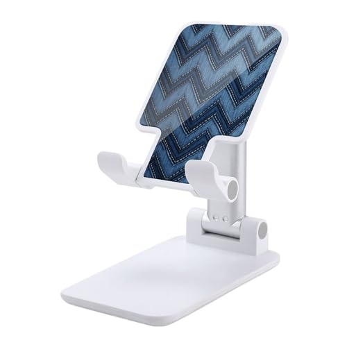 Support de téléphone pliable pour bureau bleu denim support réglable universel