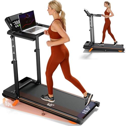 Advzon Foldable Treadmills for Home, Quiet Treadmill with 10% Incline, Walking Pad Treadmill with...