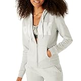 Victoria's Secret Women's PINK Logo Full Zip-up Sweatshirt, Grey, XS