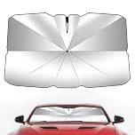 Car Windshield Sun Shade Umbrella, Car Windscreen Cover, 360° Rotation Foldable Front Windscreen Sun Shade Protector for Cars Trucks SUV(140 x 80CM)
