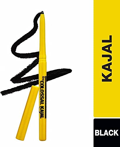 Image of Maybelline New York Colossal Kajal Pencil, Black, Combo Pack Of 3, Matte Finish