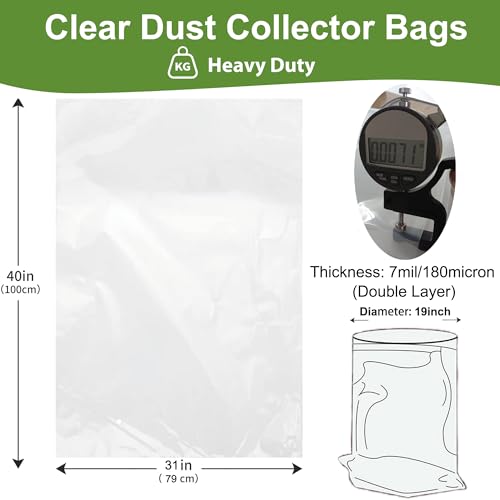 7 Mil Heavy Duty Dust Collector Bags