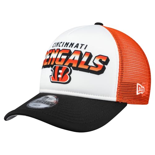New Era Youth White/Black Cincinnati Bengals Streak 9FORTY A-Frame Adjustable Hat