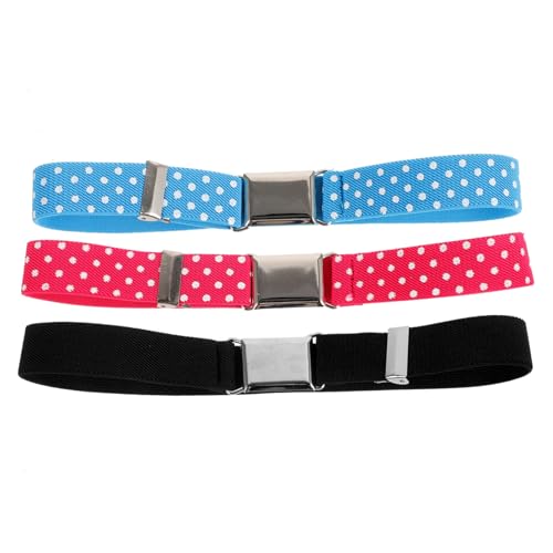 3pcs Girls Boys and Girls Belts Boys Belt Elastic for Dresses Pants School