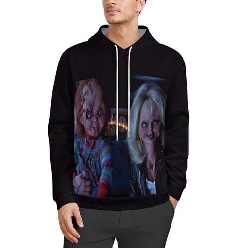 Sweatshirt for Womens Chucky Casual Loose Fit Men Long Sleeve Soft Pullover Hoodie Tops with Pocket