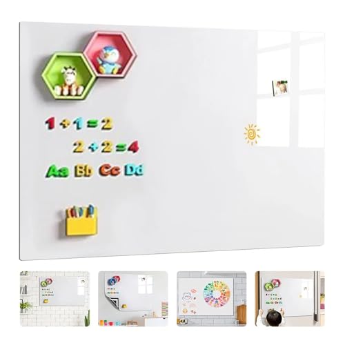 Tableau effaçable à sec mural comprenant un marqueur aimant gomme