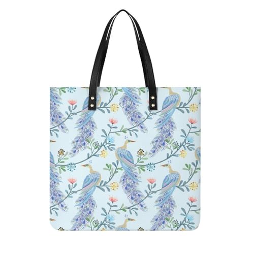 Tote bag pour voyage à motif paons le sac à bandoulière des citadines
