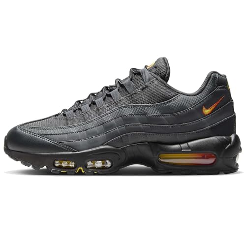 NIKE Air Max 95 Men's Trainers Sneakers Training Shoes FZ4626 (Anthracite/Opti Yellow/Black/Safety Orange 001) UK8.5 (EU43)