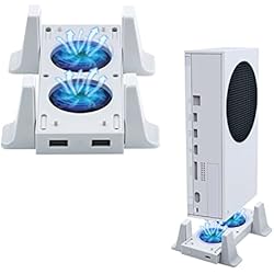 Ventilador Ahorrador Mcbazel Ventilador para soporte de enfriamiento Xbox Series S con indicador LED / dos puertos USB (solo para Xbox Series S)