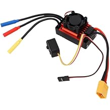 Brushless ESC for 1/10 RC Car Motor Electric Speed Controller 2-3S 60A with Cooling Fan