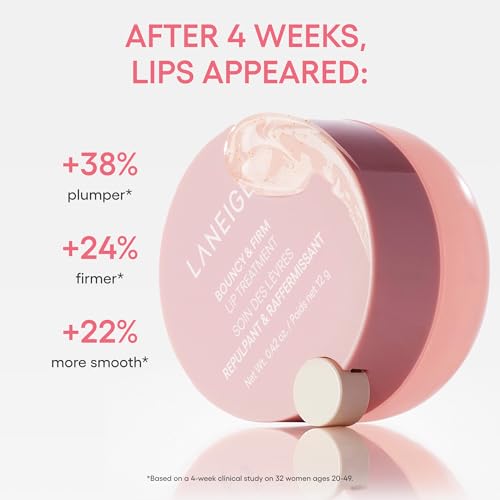 LANEIGE Bouncy & Firm Lip Treatment: Peony, Collagen Complex, Hydration, Visibly Firm & Plump, Ceramide Capsules, 5D Hyaluronic Acid - Image 5