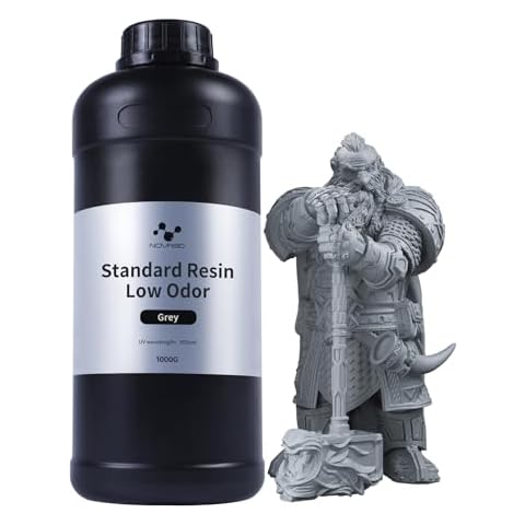 NOVA3D Photopolymer Resin Low Odor Rigid 405nm UV Fast Light Curing, Excellent Fluidity for 4K/8K LCD/DLP/SLA Resin 3D Printers Cover