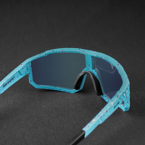 Image of OKNO Eyewearlabs Sunglasses For Men & Women | Polarized Sports Over-Sized Unilens Wrap-Around Branded Stylish Spectacles | 100% UV Protection Shades | Cricket Sports Cycling Driving Trekking & More