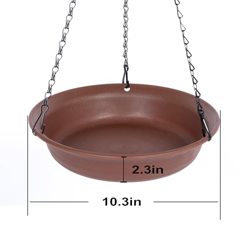 Banheira de pássaros pendurada para uso externo, bebedouro de pássaros e alimentador de pássaros VUW