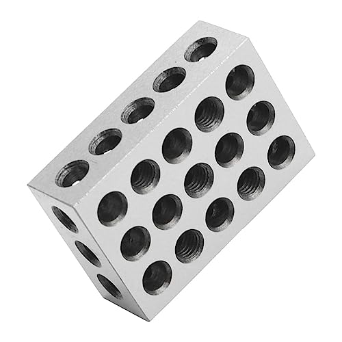 VILLCASE 23 Milling Machine Vise Parallel Block Flat Contours Pad Construction for Precision Ground Workpiece Positioning Drilling Milling Grinding Applications