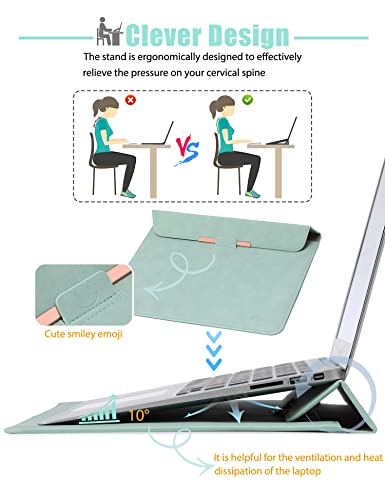 HYZUO 13.3-14 Inch Laptop Case Sleeve with Stand for MacBook Pro 14 M5/M4/M3/M2/M1 A3426 A3427 2026-2021 - Image 2