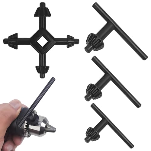 4 Stück Metall Bohrmaschin Schlüssel, 4-In-1...