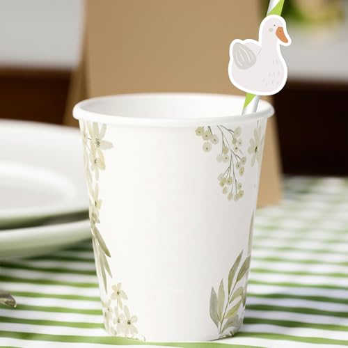 Pitillos de papel con diseño de ganso, paquete de 30 unidades miniatura 3