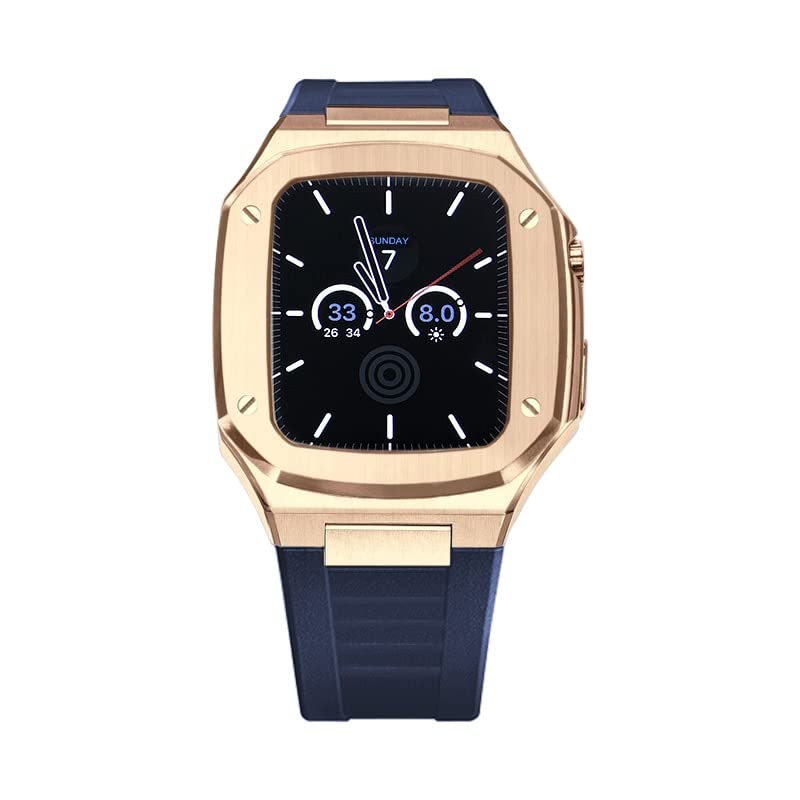 Kit de modification luxe en silicone noble pour sublimer votre Apple Watch 44mm en agate