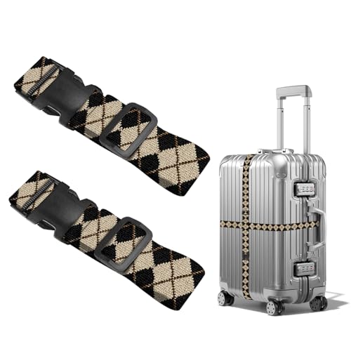 Image of Nuxovilar Luggage Straps Set for Suitcase 1.96x90.5in Polyester