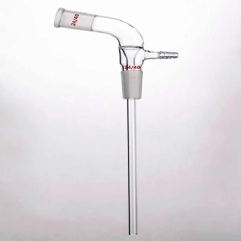 Rura odbiorcza próżniowego z długą szyjką, złącze 14/20 19/22 24/40, długość rury dolnej: 100 mm/200 mm, szkło borokrzemowe (Joint 14/20)