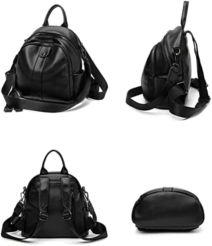 Black Backpack Purse for Girls Small Measurement Leather-based Backpack Vogue Shoulder Baggage Rucksack (Model - A) 3 41YoeVmNB2L. AC