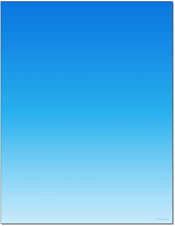 Gradient Colors Letterhead Laser & Inkjet Printer Paper (75 Sheets, Assorted)