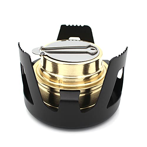 EdirFtra Mini Horno portátil de Alcohol al Aire Libre Horno de Camping Ligero Quemador cómodo Horno de Seguridad para Barbacoa, Picnic, Cocina al Aire Libre, 170g,E