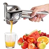 IMGROSE Fruit Juice Squeezer Manual Juicer – 304 Stainless Steel Hand Juicer Citrus Press with Metal Filter filter bag, Easy to Use & Clean, Non-Slip Ergonomic Grip, for Lemon, Orange & Citrus