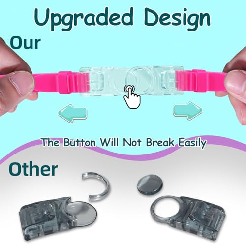 image for Seago Kids Goggles for Swimming 2 Pack No Leaking Anti-Fog Outer Eye F