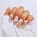 FlyingRabbit handmade press on nails short,coffin fake nails with designs,FlyingRabbit 10 pcs high hardness acrylic nails press ons,3d cute false nails for women-Innocent girl(S)