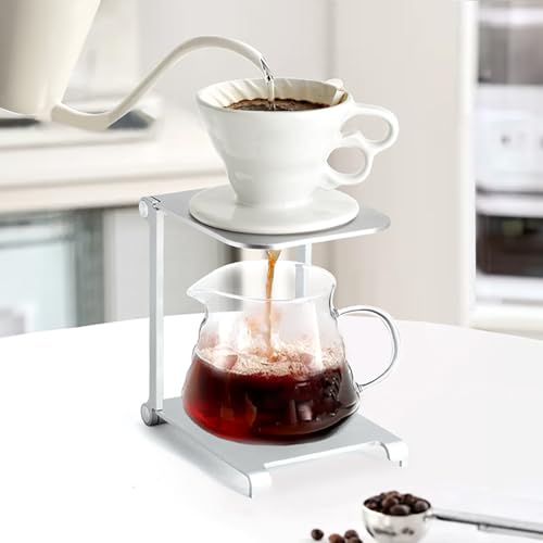 Cadre de machine à café pliant en alliage d'aluminium à pression manuelle