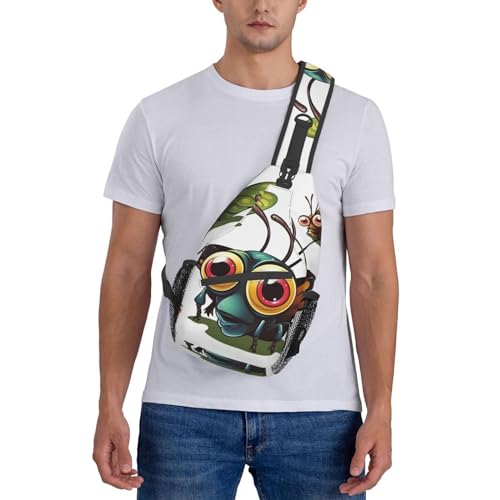 Bolso Sling para Hombre y Mujer Estampado Insectos miniatura 7