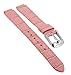 Produktbild Bruno Banani Ersatzband 11mm in rosa aus Leder mit Naht mit Schließe silberfarben CD 3057