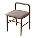 LIYIN-stool Tabouret en Bois Massif avec Dossier Corridor Coussin Tabouret De Chambre À Coucher en Chêne Tabouret De Piano (41 × 37,5 × 60cm)