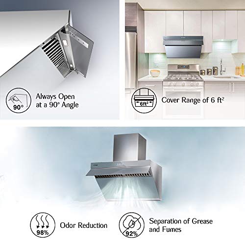 FOTILE JQG7502.G 30" Range Hood Unique SideDraft Design for Under