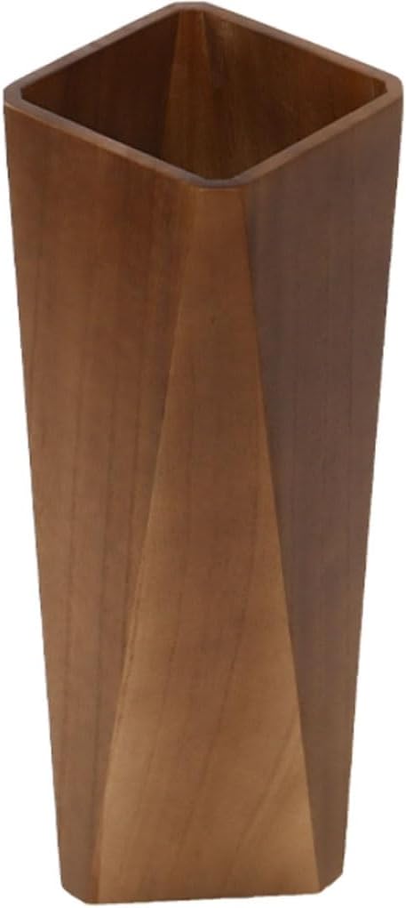Geometric Umbrella Stand Rack - Chinese Style Solid Wood Holder for Home & Office, Simple Design, 2 Sizes (A Color, 22x50cm) - Elegant Umbrella Storage Solution